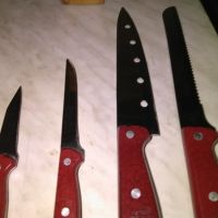 Ножове Петерхоф нови в дървена стойка поставка, снимка 3 - Прибори за хранене, готвене и сервиране - 45375003
