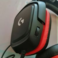 Слушалки Logitech G332, black/red, снимка 2 - Слушалки и портативни колонки - 45926601
