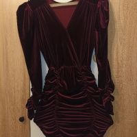 Дамска рокля ,цвят бордо, снимка 1 - Рокли - 45529544