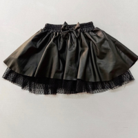 Кожена пола с панделка, снимка 1 - Детски рокли и поли - 45018210