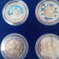  Гърция цветни 2 евро монети.За контакти на лично съобщение, снимка 2 - Нумизматика и бонистика - 45071448
