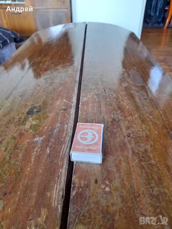 Стар кибрит,кибритена кутия Балканкар, снимка 1