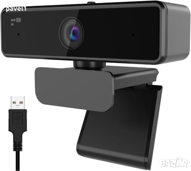 Уеб камера NUROUM V11 2K Webcam Dual Microphone 1080P 60fps 1440P, снимка 1