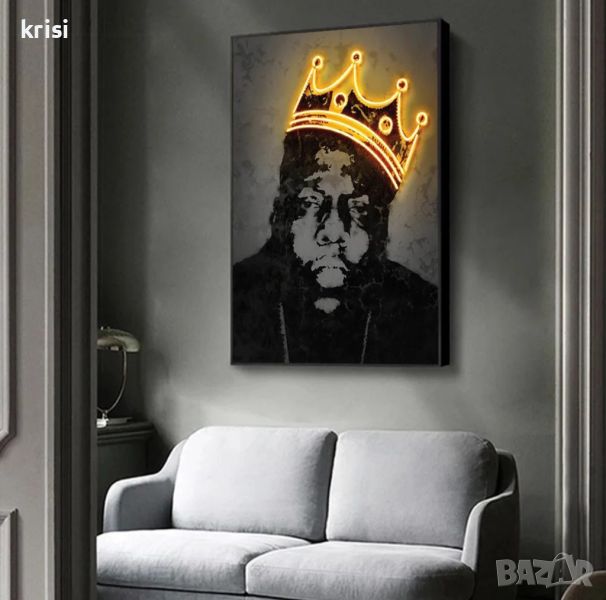 Картина  Biggie’s Crown (без рамка) 60х90см, снимка 1