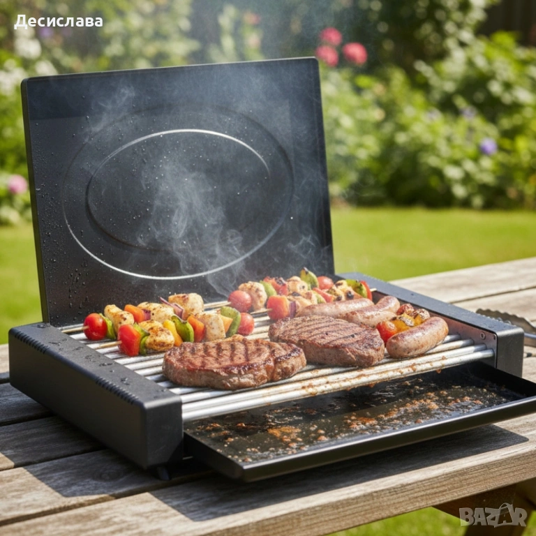 Електрическа скара с капак Oliver Voltz OV51015QC – 1800W мощност , снимка 1