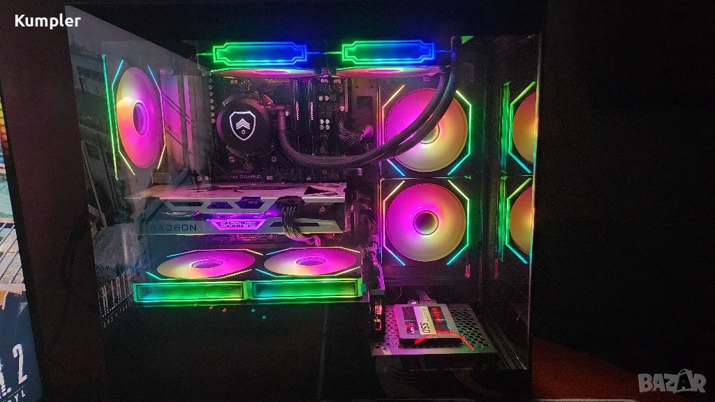 Мощен гейминг компютър Ryzen 5 5600 / RX 6600 XT + пълен комплект, снимка 1