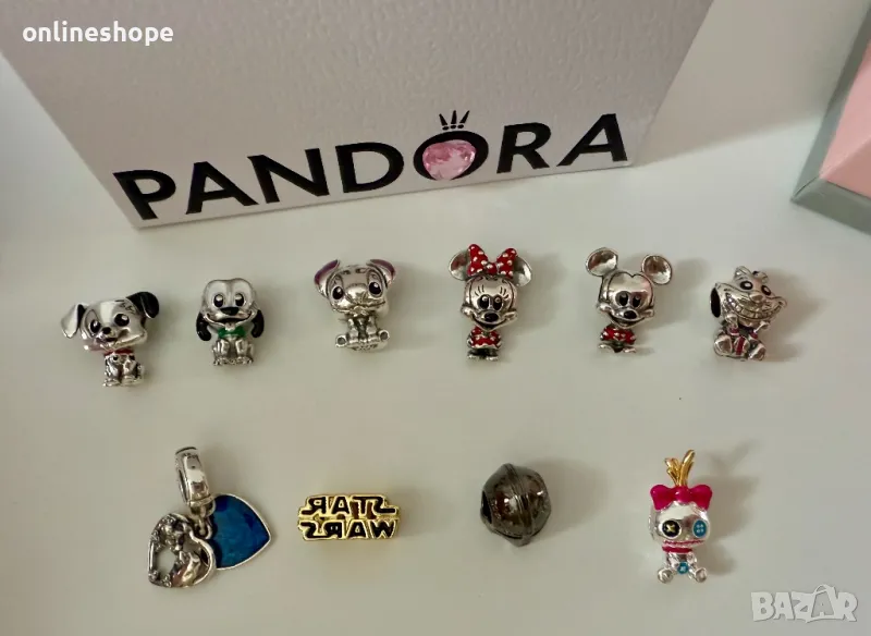 PANDORA СРЕБРО S925 ALE Талисмани - Disney , Stitch , Mickey и други, снимка 1
