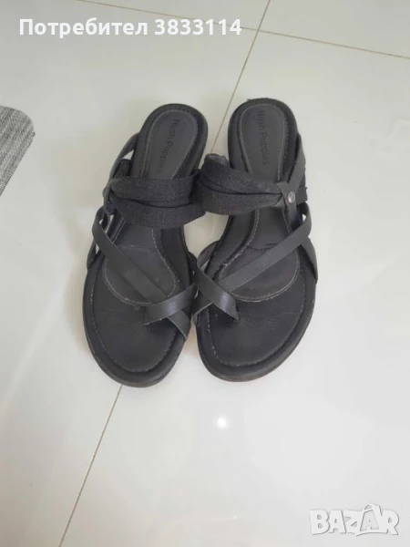 Дамски чехли от естествена кожа., снимка 1