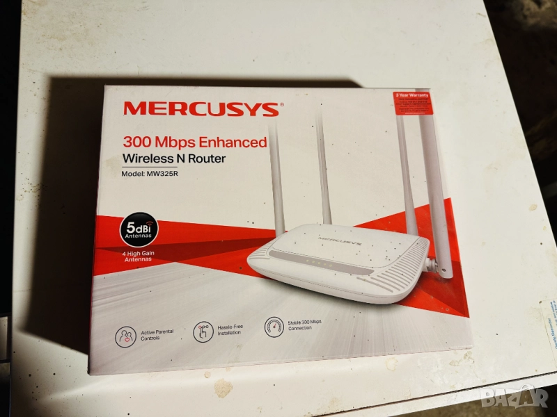 Рутер MERCUSYS 300 Mbps, снимка 1