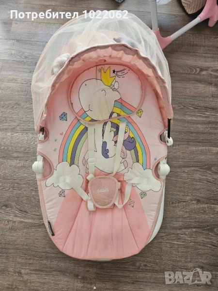 шезлонг електрическа музикална люлка чиполино, снимка 1