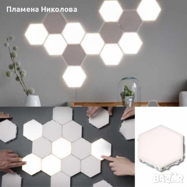 🌟 Създайте уникална атмосфера у дома с нашите модулни LED панели Honeycomb! 🌟, снимка 1