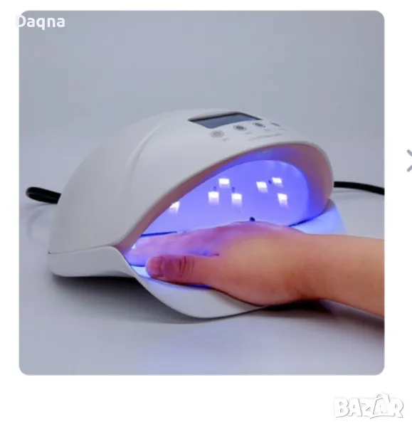 Професионална UV лампа 50 W двуцветна светодиодна лампа за нокти Gel Polish Lampa Nail Auto Timer, снимка 1