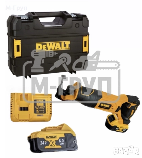 Акумулаторен Саблен Трион Девалт 24V 6Ah, снимка 1