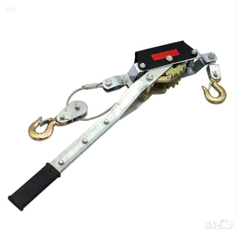 Ръчна лебедка, 4 тона, със стоманено въже, снимка 1