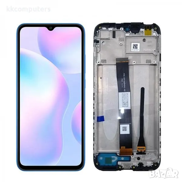 LCD Дисплей за Xiaomi Redmi 9A / 9C / 9AT / 9C NFC (2020) 10A (2022) / Тъч скрийн / Рамка / Черен / , снимка 1