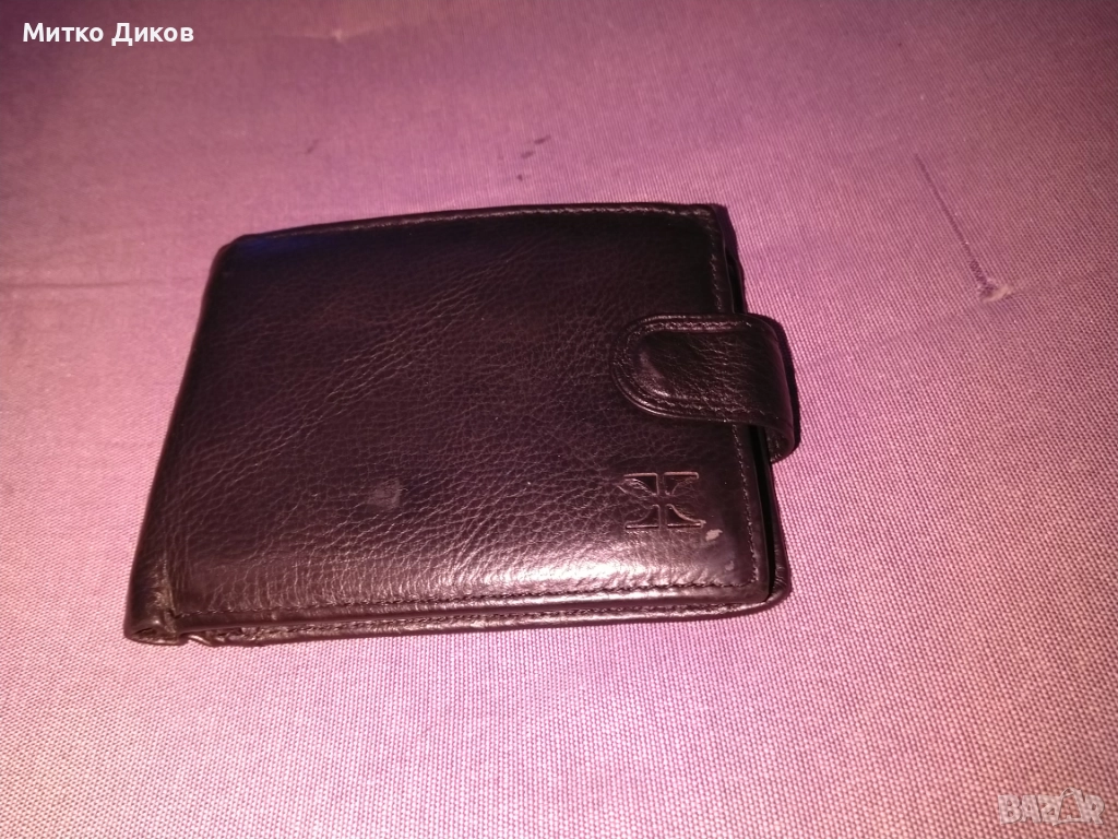 Портфейл Х №9 естествена кожа 115х90мм, снимка 1