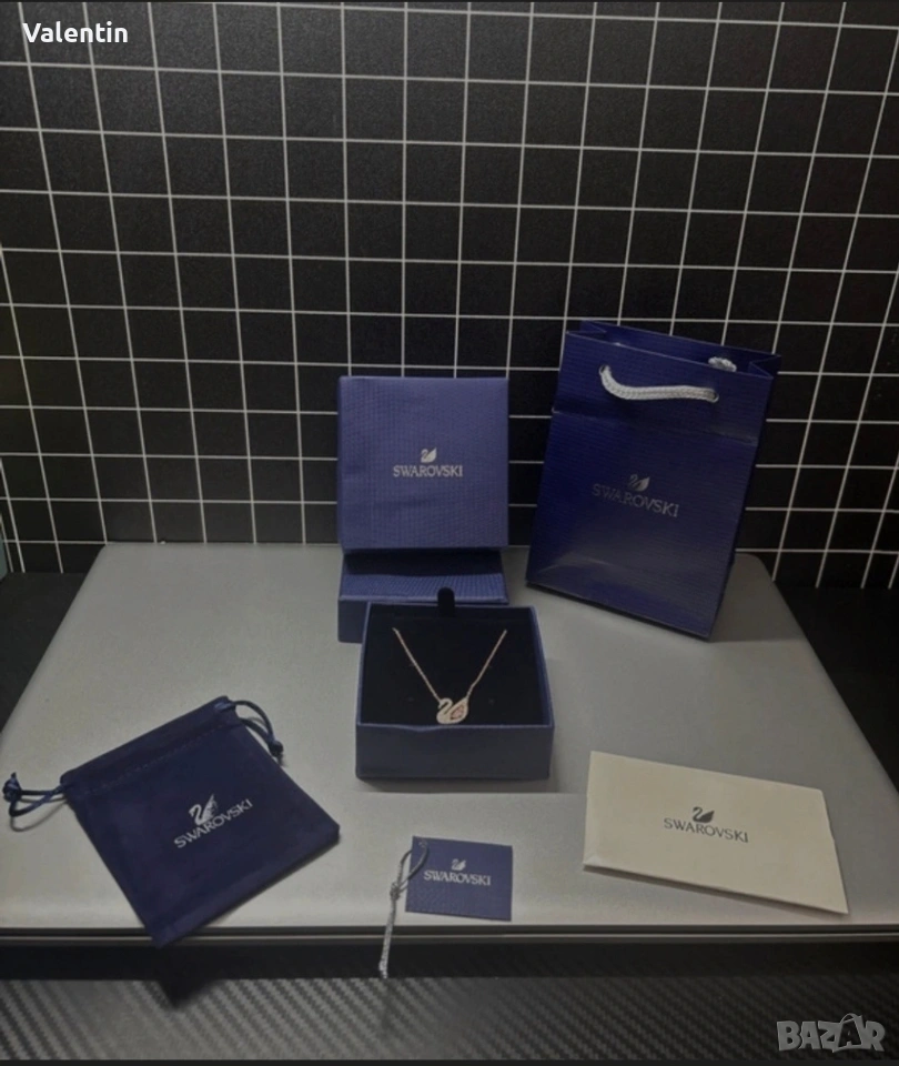 Колие Swarovski/rose gold , снимка 1