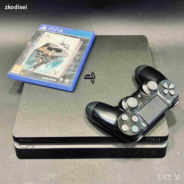 Конзола SONY - PS4 SLIM с 1бр. джойстик и 1бр. игра, снимка 1