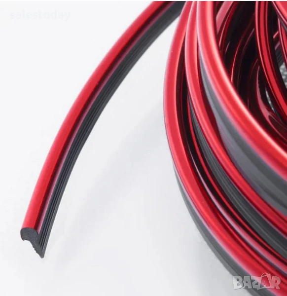 Лайсна за табло, червена , 5м, снимка 1