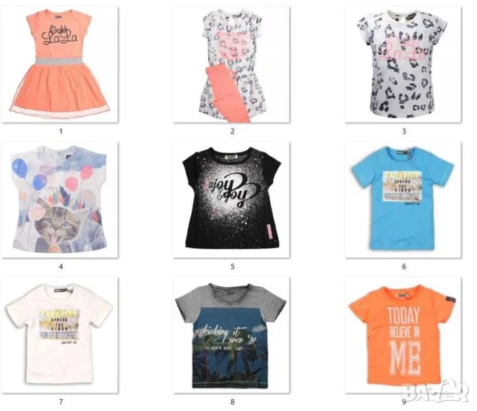 Маркови летни детски дрехи 2-8 г (цени на едро) - 30% отстъпка, снимка 1