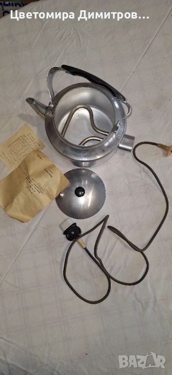 Електрически чайник СОЦ - нов, 20 см, снимка 1