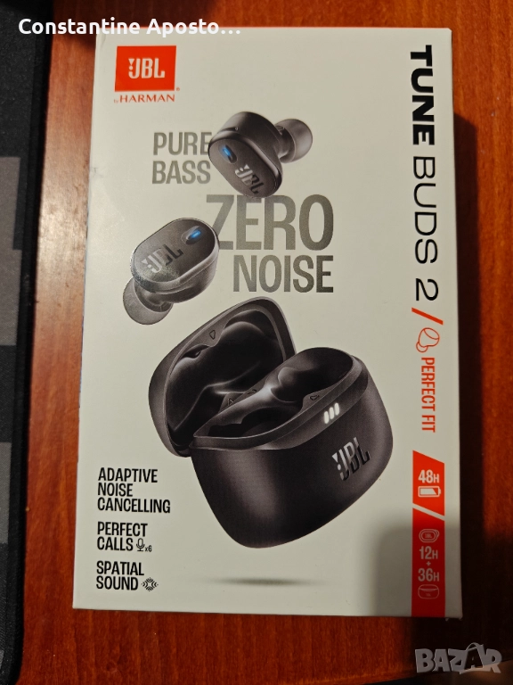 JBL TUNE BUDS 2 - Безжични слушалки нови с гаранция, снимка 1