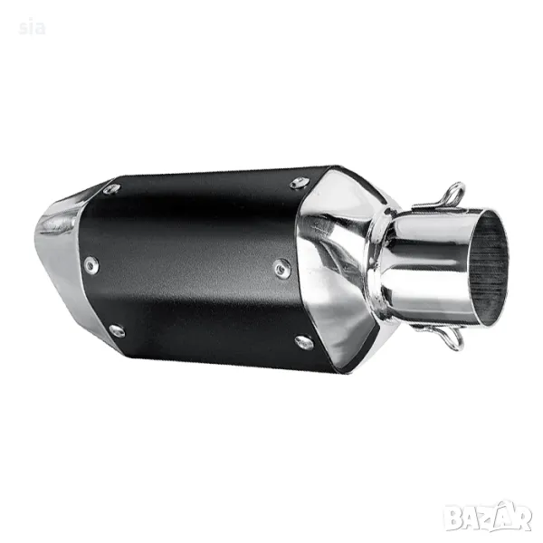 Гърне за мотоциклет, 27см - СИВО С ЧЕРНО, снимка 1