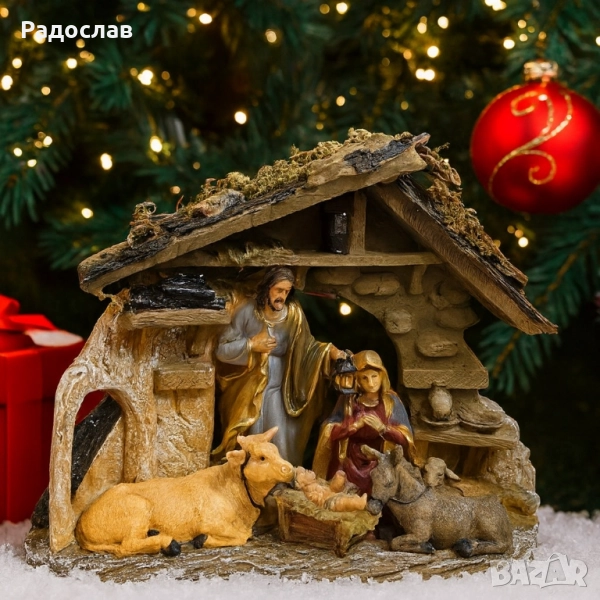 Коледна композиция „Рождество Христово“ – топлина и смисъл в един декор., снимка 1
