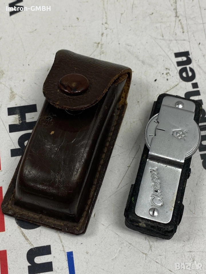 Фото далекомер Смена за фотоапарати 35 мм с кожен калъф, снимка 1