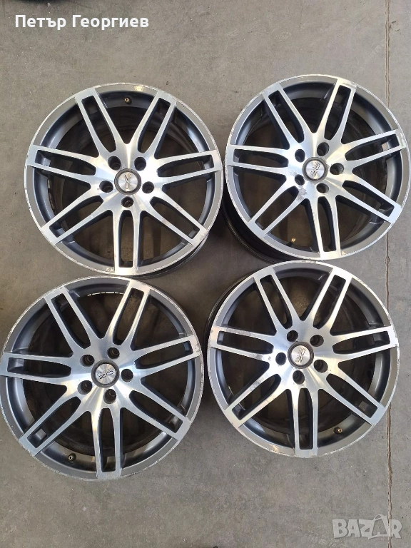 АЛУМИНИЕВИ ДЖАНТИ МЕРЦЕДЕС АУДИ ШКОДА ФОЛСВАГЕН -5x112х66.6-18цола, снимка 1