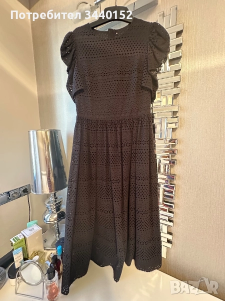 Рокля, черна дантела, снимка 1