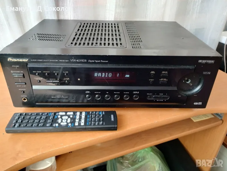  receiver Pioneer VSX-407rds audio bi video multi-channel , снимка 1