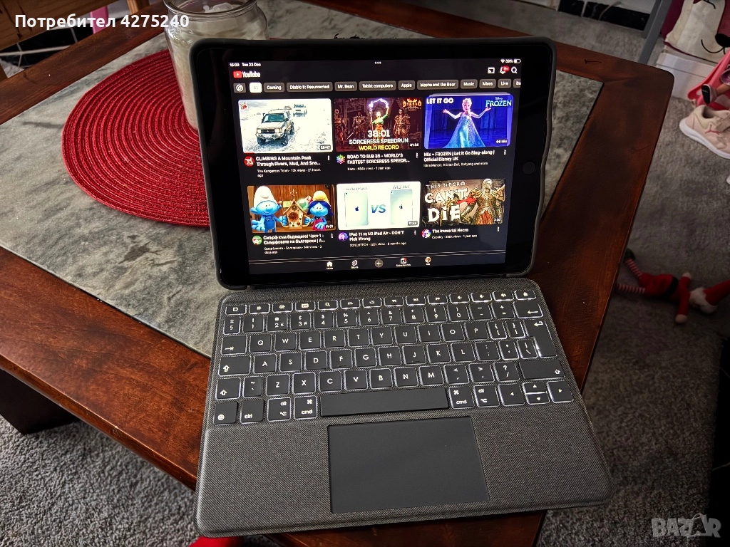 Ipad gen 9 + logitech combo touch, снимка 1