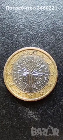 1 евро франция 2001