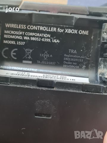 xbox one 1537 controller , снимка 6 - Аксесоари - 46576224