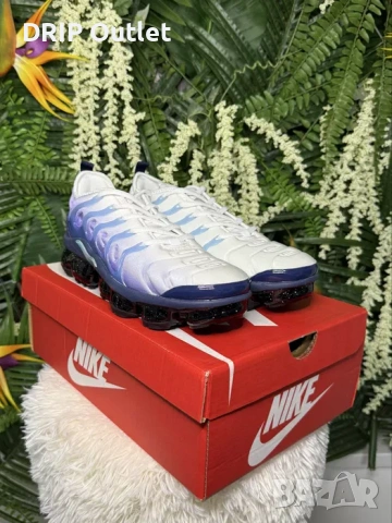 !НОВИ! Nike Air Vapormax Plus 'VM' | Blizzard | + КУТИЯ, снимка 2 - Маратонки - 54168019