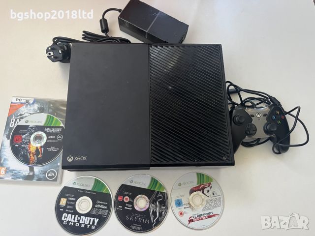 Xbox One 500GB с 4 диска, снимка 1 - Xbox конзоли - 46780722