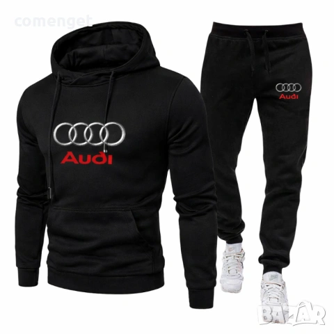 ПРОМО! Спортен екип/комплект суичър и долнище AUDI / АУДИ!, снимка 2 - Спортни дрехи, екипи - 38157194