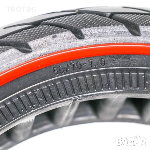 Плътна гума 60/70-7.0 (10x2.50) за електрически тротинетки Xiaomi Mi4 Pro / Pro Plus / Pro Max, снимка 4 - Други спортове - 52586525