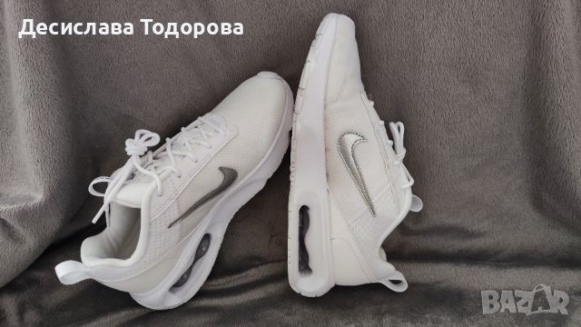 Маратонки Nike Air Max INTRLK LITE с еко кожа, Бял, Сребрист, 6.5 - №37.5, снимка 2 - Маратонки - 45873932