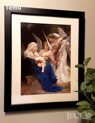 3D Картина "Песен на ангелите" 40 x40 Уникално, снимка 2 - Картини - 45646398