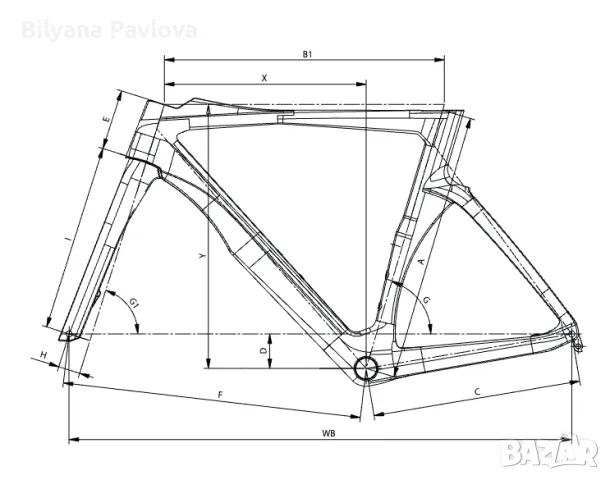 Карбонова рамка с колче и вилка Bianchi Oltre pro carbon 53 cm, снимка 8 - Части за велосипеди - 48022654