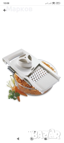 LEIFHEIT - Ново Универсално Ренде 4+1 Приставки, снимка 14 - Аксесоари за кухня - 51729269