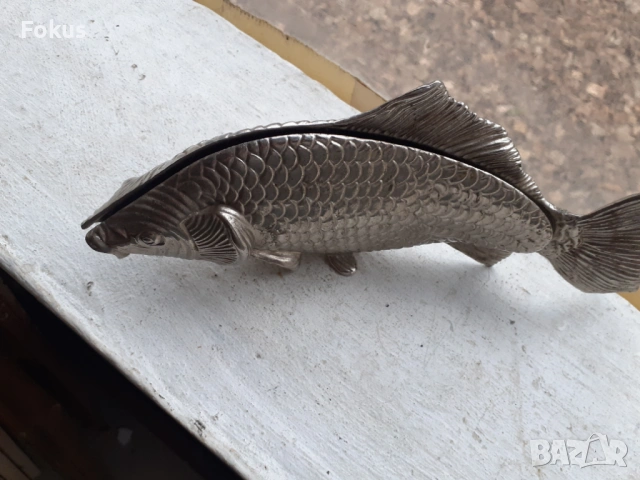 Шаран риба фигура статуетка, снимка 3 - Антикварни и старинни предмети - 53394403