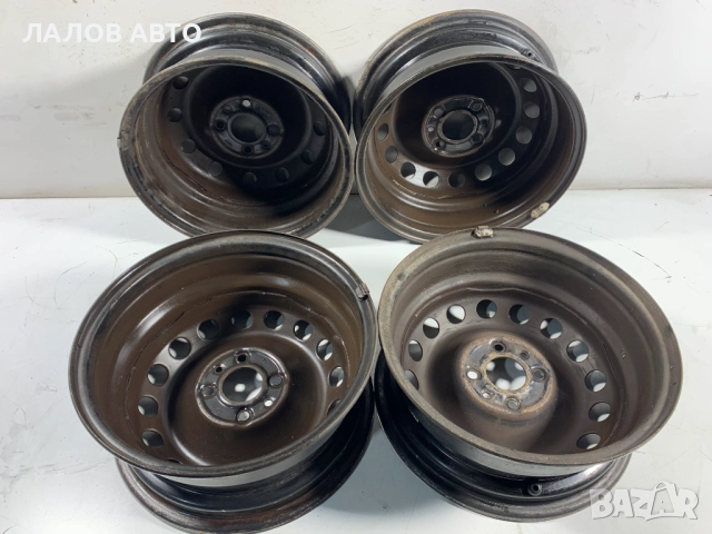 Железни джанти 14 цола 4х98 ц.о. 58 5j  R14, снимка 4 - Гуми и джанти - 52369223