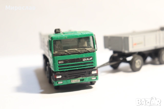 HERPA??? H0 1/87 DAF 95 САМОСВАЛ ГОНДОЛА КАМИОН МОДЕЛ, снимка 4 - Колекции - 53129092
