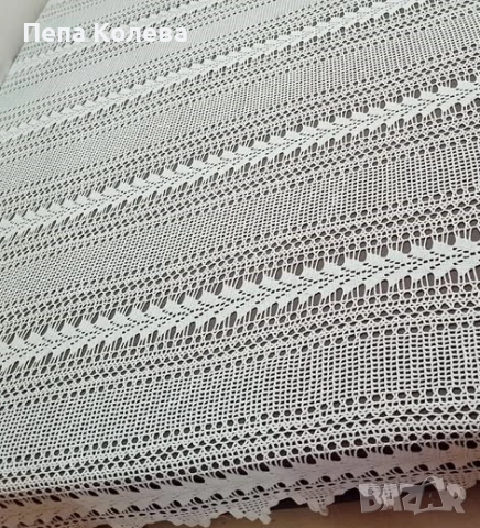 Покривало за спалня - ръчно плетиво на една кука, снимка 3 - Покривки за легло - 52546246