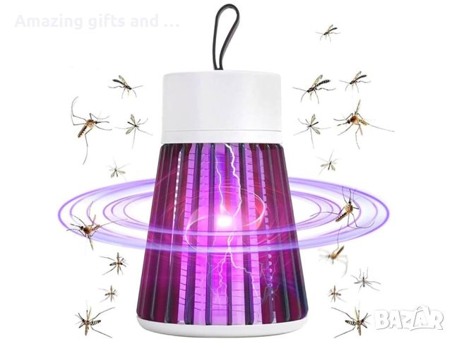 Преносима UV инсектицидна лампа за комари електрически капан за насекоми, снимка 5 - Къмпинг осветление - 45656419