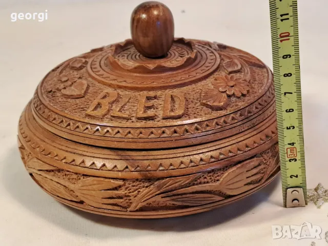 дървена кутия дърворезба 25/3, снимка 8 - Антикварни и старинни предмети - 50090398