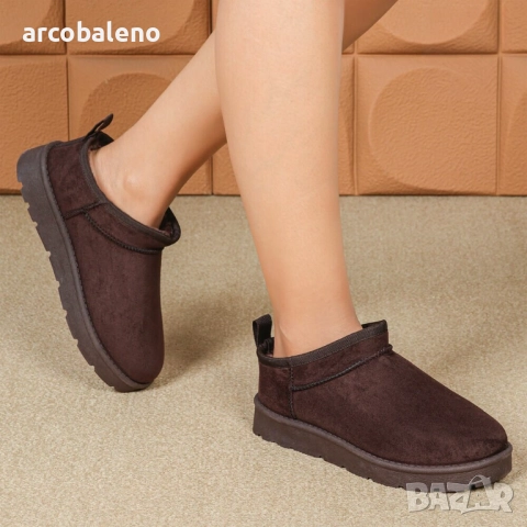 Дамски зимни боти до глезена, 4цвята , снимка 7 - Дамски боти - 52005156